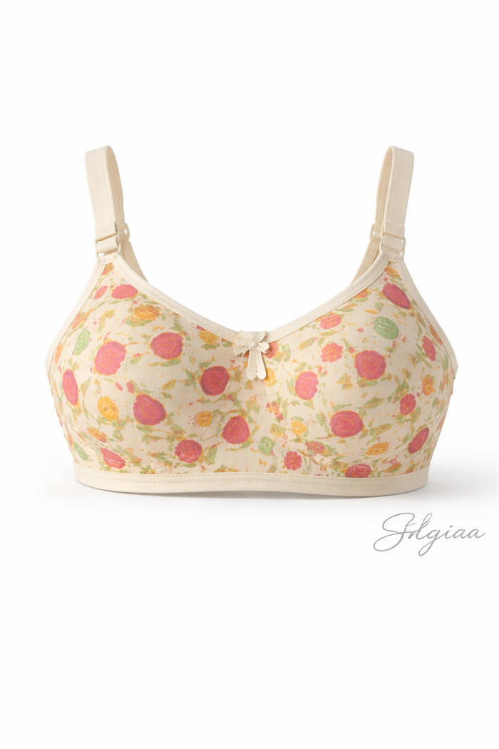 Silqiaa Pack of 2 Floral Soft Cotton Bras  (A/N: 6)
