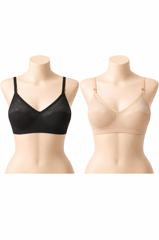 Silqiaa Pack of 2 Premium Jersey Fabric Bras (A/N: 11)