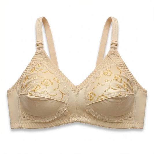 Silqiaa Pack of 2 Soft Cotton Embroidered Bra (A/N: 51)
