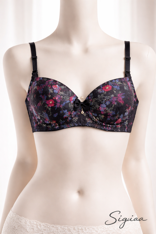 Silqiaa Pack of 2 Soft Padded Floral Bra  (A/N: 4)