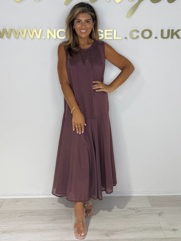 Sleeveless Round Neck Maxi Dress (4 Colours)