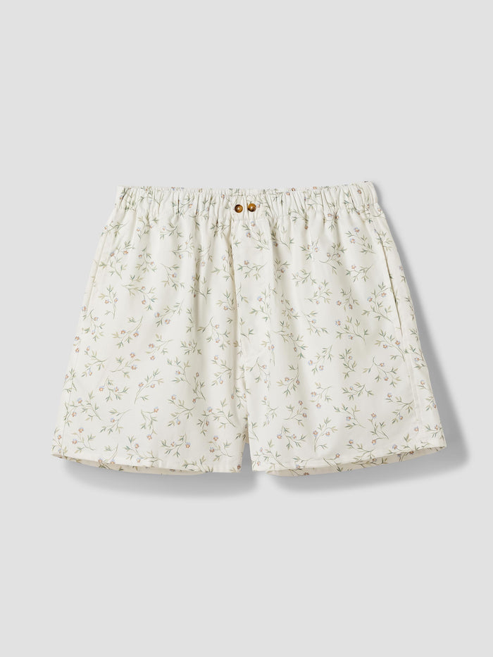 Spring Sprig Floral Cotton Boxer Short