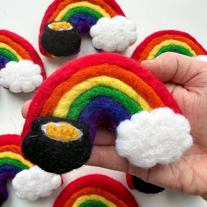 St. Patrick's Day Pot of Gold Rainbow