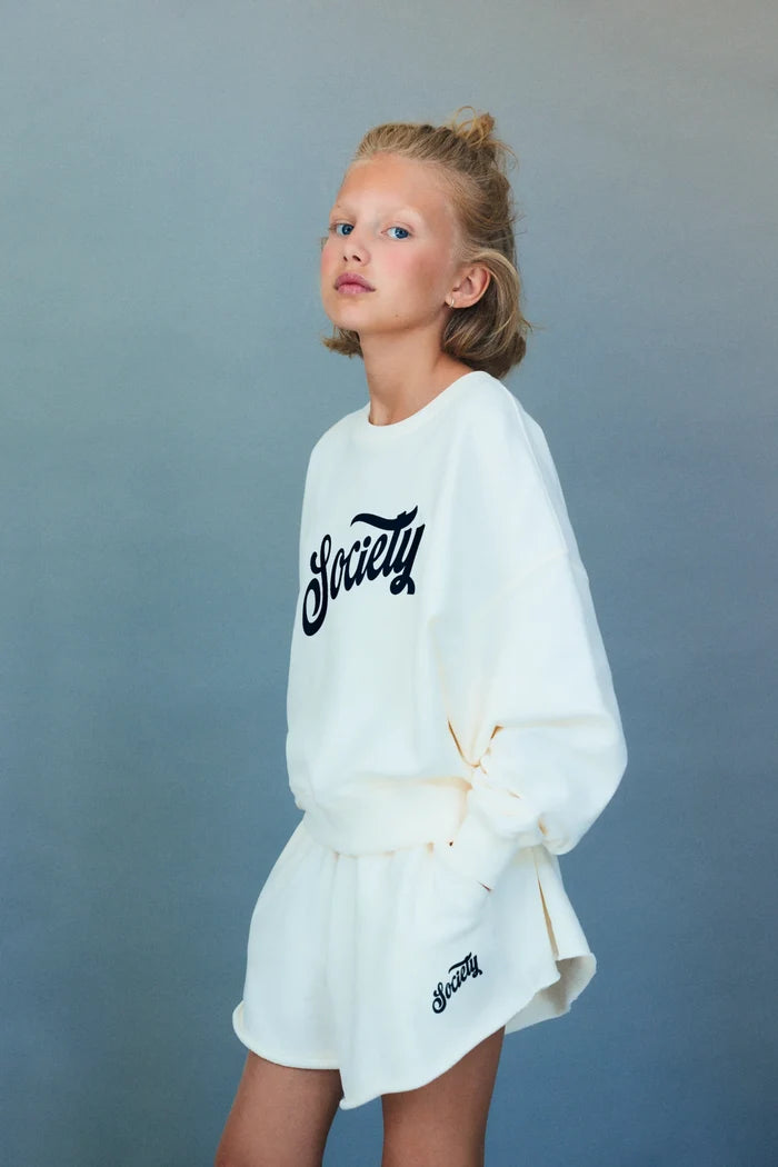 The New Society Mazus Teen Sweatshirt Ecru