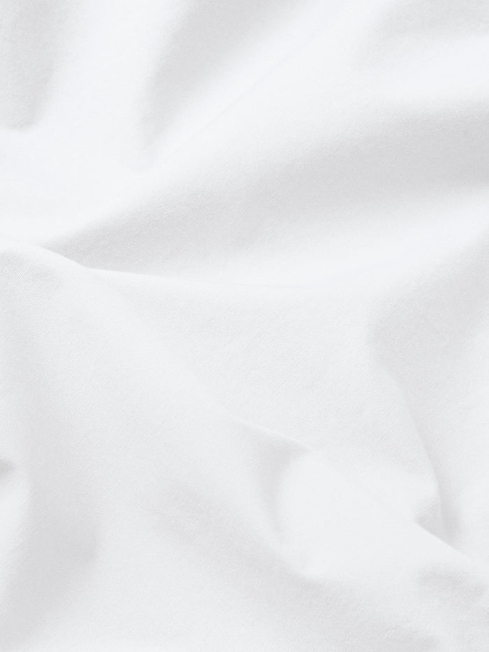 White Washed Cotton Percale Square Pillowcases (Pair)