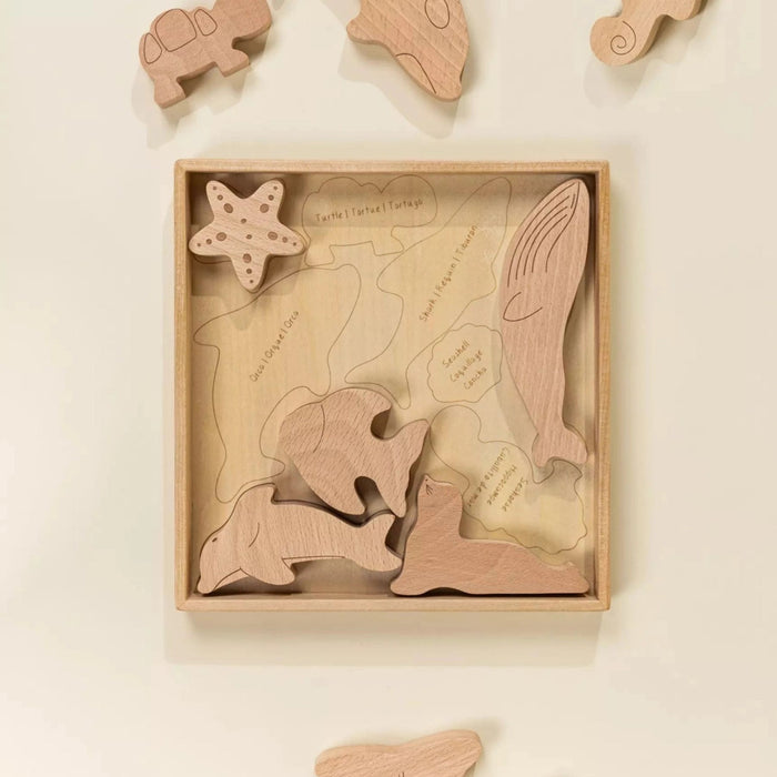 Wooden Balance Puzzle - Under the Sea